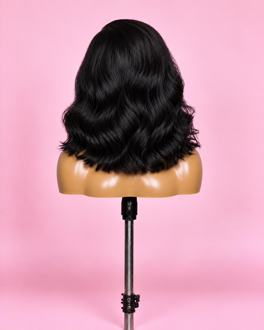 Office | Wave Lace Front Short Bob Wig (black)