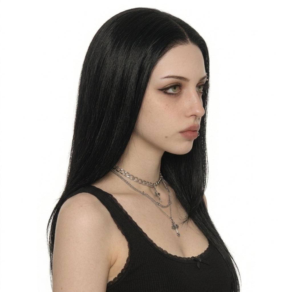 Dusk | Straight Lace Front Wig (5x5 24" black)