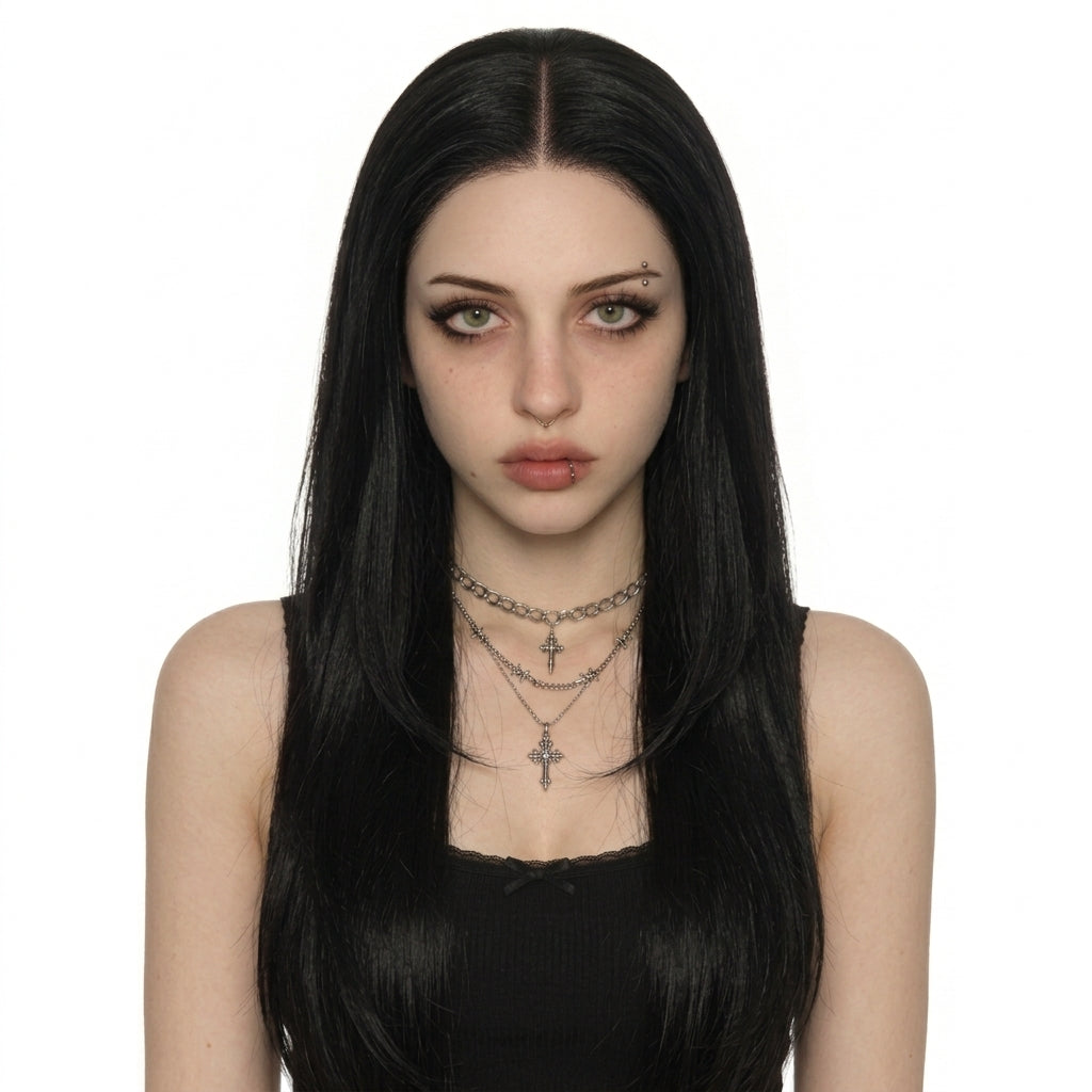 Dusk | Straight Lace Front Wig (5x5 24" black)