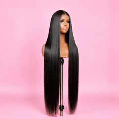 Midnight | Silk Straight Lace Front Wig (30" black)